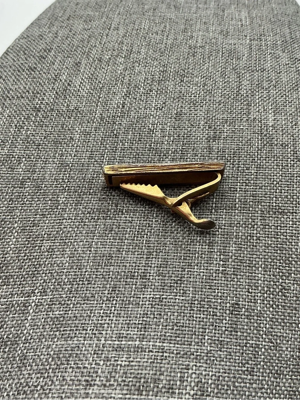 Gold-Tone Vintage 60s Tie Clip